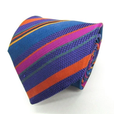 Duchamp Tie Stripe Seda 3.3 pulgadas Hoja Ancha Hecha en Reino Unido Usada Foto 1 de 4