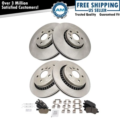 Brake Pad & Rotor Kit Ceramic Fits 2011-2015 Volvo XC60 - Image 1 of 4