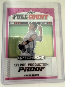 CHASE BURNS 2024 Leaf Full Count Pre-Production Proof 1/1 RC - Bild 1 von 1