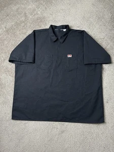 Vintage Mens 90s Ben Davis Half-Zip Short Sleeve Work, Made In USA, Size 3XL - Picture 1 of 7
