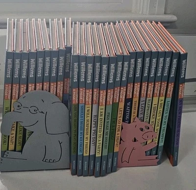 Mo Willems Elephant & Piggie Complete Collection 23 Book Easy Reader + Bookends - Image 1 of 4