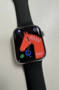 Apple Watch Hermes Series 8 Edelstahl 45mm Silber - Bild 1 von 8