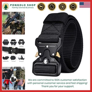 Cintura tattica uomo resistente stile lavoro escursionismo riggers pistola a rete sgancio rapido... - Foto 1 di 8