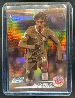2022 Stadium Club Chrome UEFA Joao Felix Sepia Prism Refractor #57/75 Chelsea - Image 1 of 2