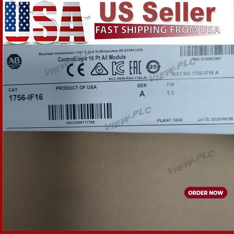 New Factory Sealed AB 1756-IF16 SER A ControlLogix 16 Pt Input Module 1756IF16 - Image 1 of 4