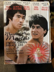 Martial Arts Masters 5 Pack VHS Collectors Series Bruce Lee Jackie Chan SEALED - Picture 1 of 2