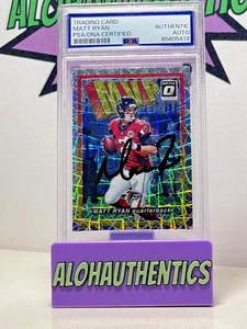MATT RYAN SIGNED 2018 OPTIC MVP LASER VELOCITY PRIZM PSA CASE HIT AUTO FALCONS - Picture 1 of 2