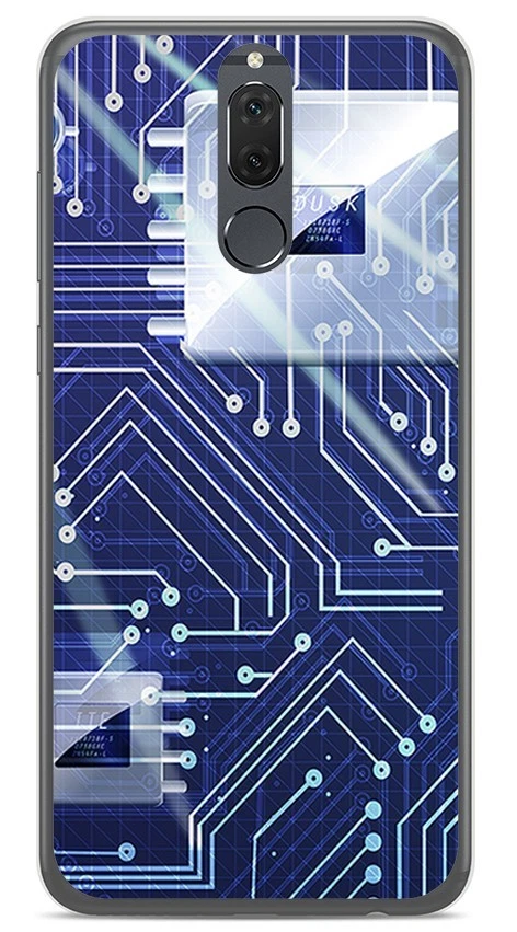 Funda Gel Tpu para Huawei Mate 10 Lite Diseño Circuito Dibujos - Imagen 1 de 1