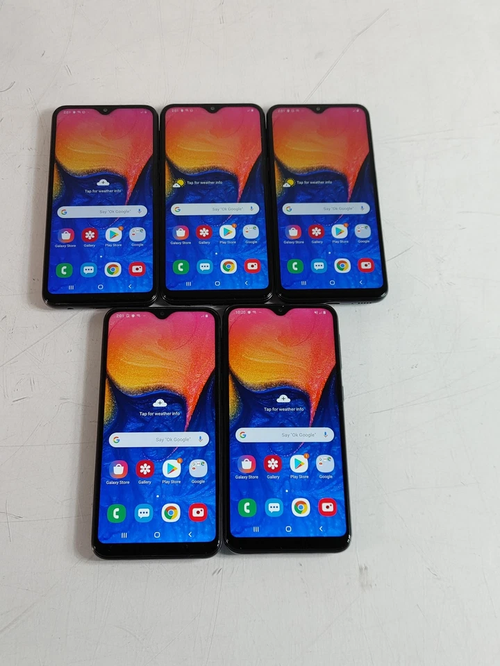 Lot of 5 Samsung Galaxy A10e SM-A102U 32 GB Android 9 Boost Only (Wi-Fi + 4G) - Image 1 of 4