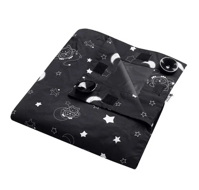 Tommee Tippee EFA006 Gro Anywhere Blackout Blind Portable Window Curtains  Black - Image 1 of 4
