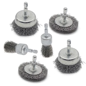 Wire Brush for Drill Set 6 Pack, Wire Wheel for Drill with 1/4 Inch Hex Shank... - Picture 1 of 7