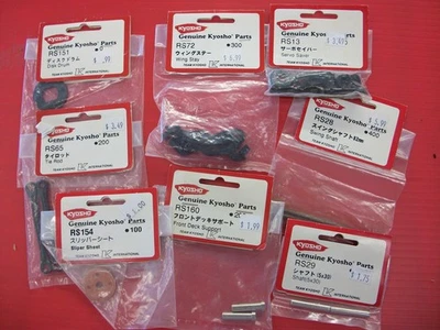 Vintage Kyosho RS Parts Assortment -- 8 Pieces NOS - Image 1 of 4
