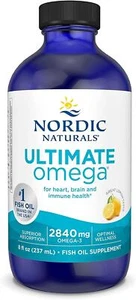 Nordic Naturals Ultimate Omega-3 2,840mg 8 fl oz (Lemon) Brain & Health Health - Picture 1 of 5
