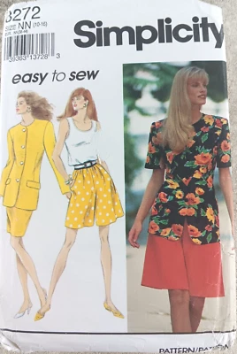 Simplicity 8272 Size Jacket Shirt Skirt NN 10-16 - Image 1 of 3