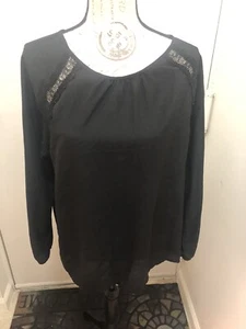 Old Navy Size L Black Blouse - Picture 1 of 6