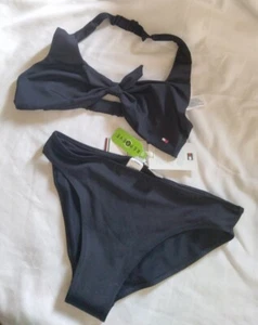 TOMMY HILFIGER 2 PIECE BIKINI SET SIZE 10/12 BLUE TOP & BOTTOM SWIMSUIT NWT - Picture 1 of 10