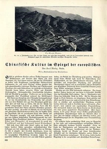 Karl Mosig, Berlin Chinesische Kultur im Spiegel der europäischen Peking...1927 - Picture 1 of 5