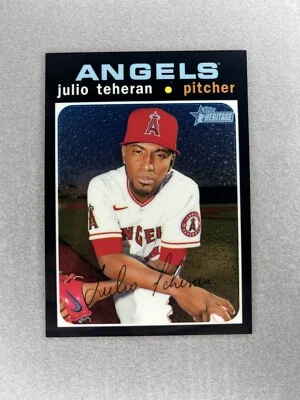 2020 Topps Heritage #THC-516 Julio Teheran /999 - Image 1 of 2