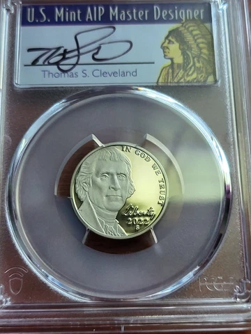2022 S PR70DCAM FS PCGS Jefferson Nickel Thomas Cleveland Native Cover