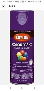 Krylon Colormaxx Gloss Spray Paint & Primer, Rich Plum Model: K05536007 - Picture 1 of 1