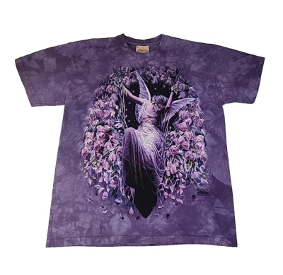 Camiseta De Colección Y2K 2001 The Mountain Fairy Angel Pixie Púrpura Tie Dye L #1638 Foto 1 de 4