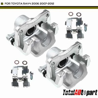 Disc Brake Caliper w/ Bracket for Toyota RAV4 2006-2012 Rear Left & Right Side - Imagem 1 de 4