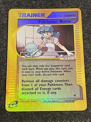 Pokemon Nurse 145/165 - Holo Reverse - Expedition Set - NM/EXC - Narrow - Vintage