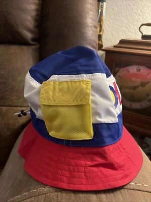 90-е Polo Ralph Lauren цвет блок с надписью ведро шляпа крышка L/XL двусторонний новый с Ярлыками - Изображение 1 из 4