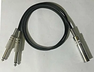 CAVO MONO DA 2 JACK MASCHIO A JACK PRESA FEMMINA 0,5 1 2 MT ADATTATORE SPLITTER - Imagen 1 de 1
