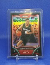 2008 BOWMAN CHROME / REFRACTOR 185/499 / CRAIG SMITH # 75 / TIMBERWOLVES