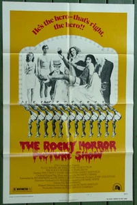 Póster de película Rocky Horror Picture Show 1975 estilo B• 27x41 nuevo casi nuevo - Imagen 1 de 1