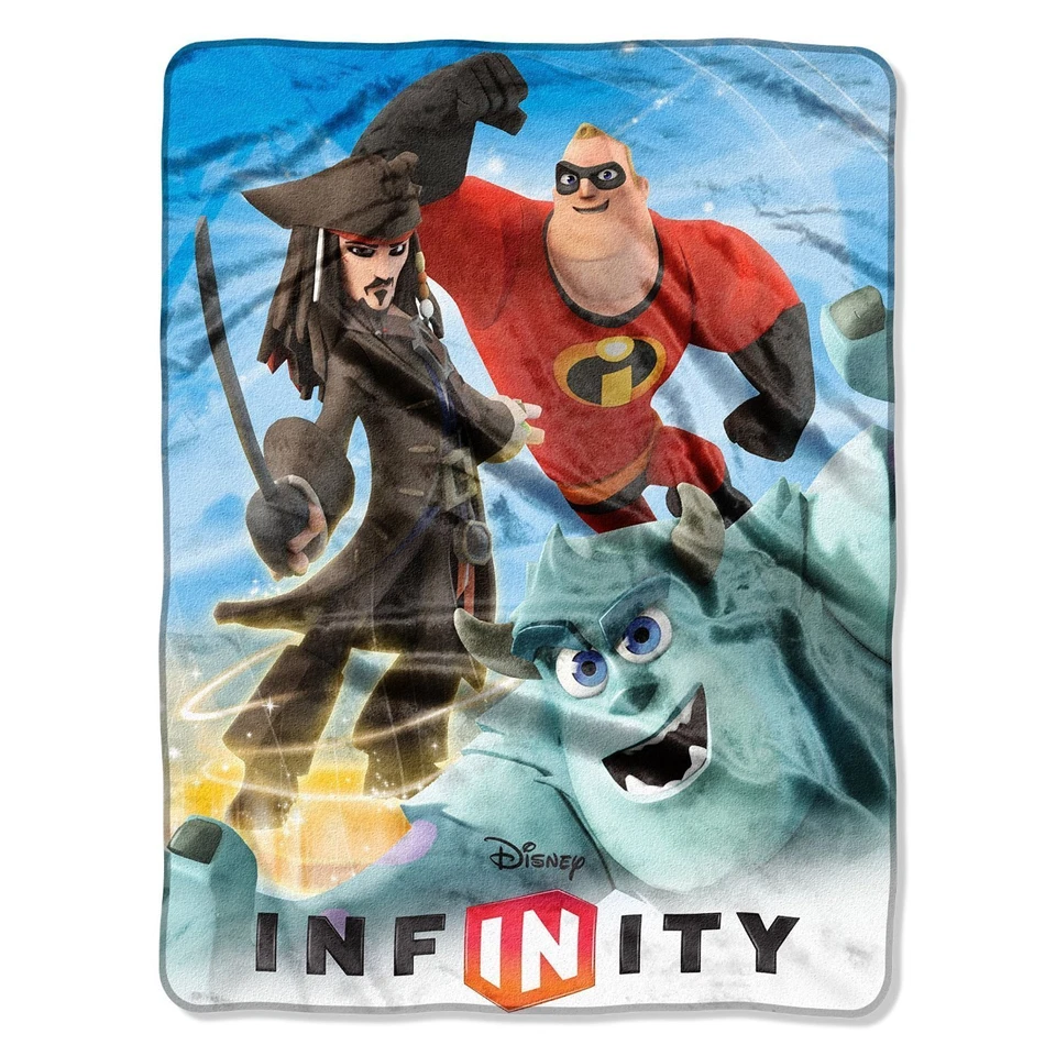 Northwest 46 X 60 In. Disney Infinity Photo Bombing Micro Raschel Blanket