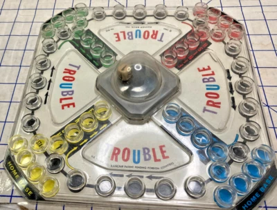 Trouble Board Game Milton Bradley 1965 Game Board Only Replacement Parts - Image 1 of 4