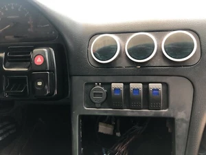 89-94 240sx Switch Panel - AC Bezel Mount RED Switches - S13 USB Port & Volt - Picture 1 of 8
