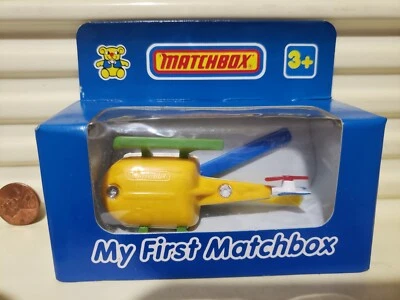 Matchbox MY FIRST MATCHBOX Thailand MB75 COPTER PreSchool Colors New in C9 Box - Image 1 of 4