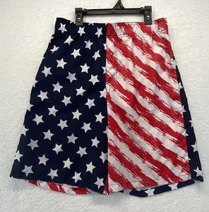 Op Ocean Pacific Boys Swim Shorts Trunks American Flag Print Youth XXL (18) - Picture 1 of 10