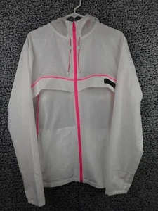 Under Armour Men's UA Run Light Anywhere Full Zip Jacket White Pink M NWT - Picture 1 of 16