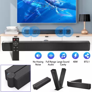 Bluetooth 5.1 Soundbar Tisch Soundbar Subwoofer TV Heimkino System Lautsprecher - Bild 1 von 17