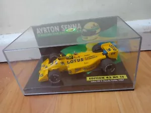 MINICHAMPS 1/43 AYRTON SENNA LOTUS 99T HONDA TURBO 1987 F1 DIECAST CAR - Picture 1 of 2