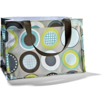 Thirty One All in Organizer mini tote beach lunch Cosmetic bag 31 Minty Chip - Image 1 of 3