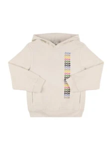 Baby Dior White Cotton Fleece Hooded Sweatshirt New - Picture 1 of 2