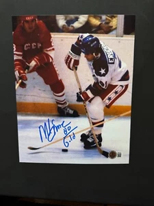 Mike Eruzione Hot autographed signed 1980 USA Miracle 8x10 photo Beckett BAS coa - Picture 1 of 1