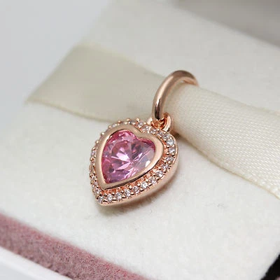 * Auténtico Pandora Brillante Amor Colgante Dije Rosa Colección 380366PCZ  Foto 1 de 4
