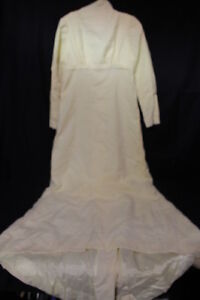 VINTAGE MICHELE PICCIONE Wedding/Formal Elaborate Cream Dress,Hood, Size 10-44