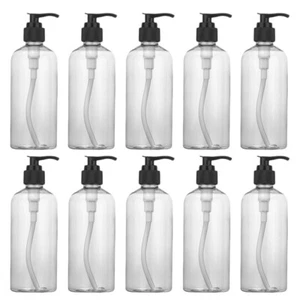 8 Pcs Squeeze Bottle Pump Refillable Shampoo Conditioner Body Wash Bottles - Picture 1 of 12