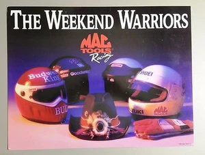 VTG NASCAR MAC TOOLS RACING 2 SIDED WEEKEND WARRIORS SIGN PETTY EARNHARDT ELLIOT - Picture 1 of 12