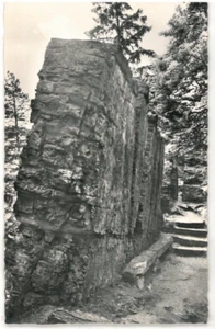 Ansichtskarte Meura/Thüringer Wald - Blick auf den Meurastein - schwarz/weiß - Picture 1 of 2
