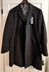 Nuevo con etiquetas Abrigo Nautica Bargel Color Carbón Mezcla Cachemira Talla 44L - Imagen 1 de 5