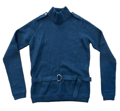 Suéter para mujer Sleeping On Snow mezcla de lana angora S verde azulado oscuro preppy retro Foto 1 de 4