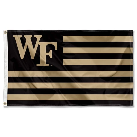 Wake Forest University Demon Deacons American Stripes Nation USA Flag Cover
